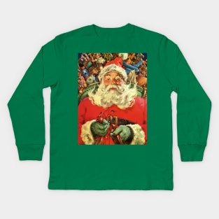 Vintage Santa Claus Kids Long Sleeve T-Shirt